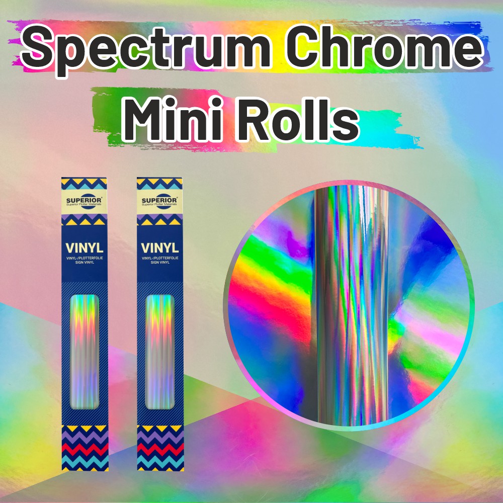 SUPERIOR 9700 Spectrum Chrome Sign Vinyl Mini Rolls
