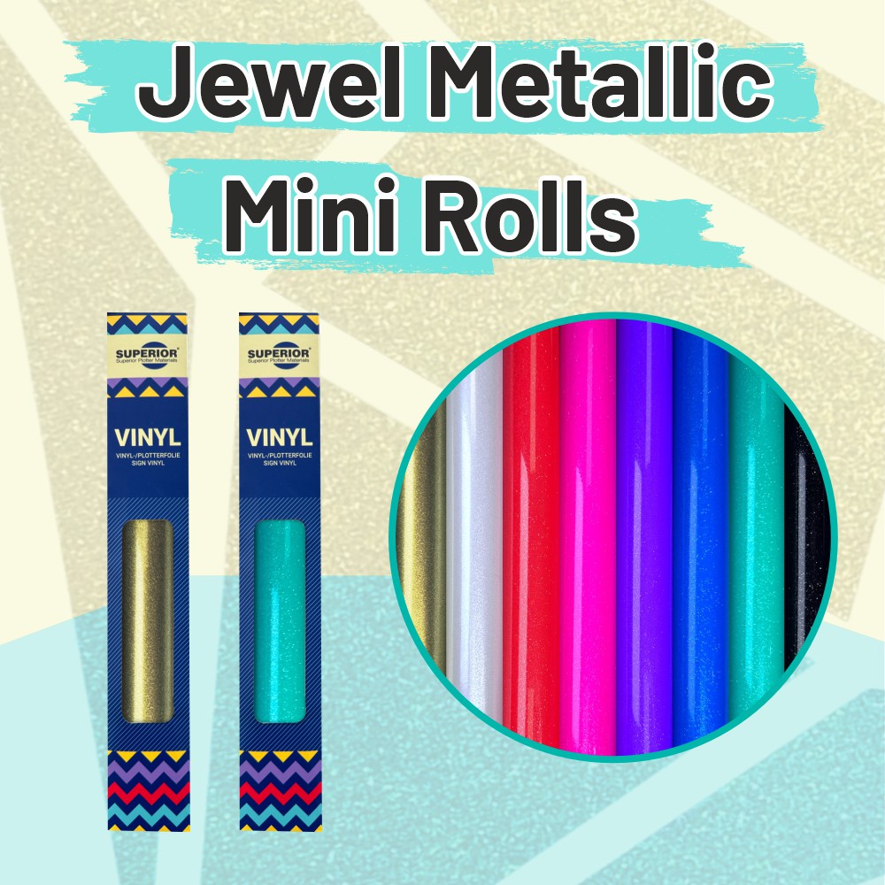 SUPERIOR 9500 Jewel Metallic Vinyl Mini Rolls