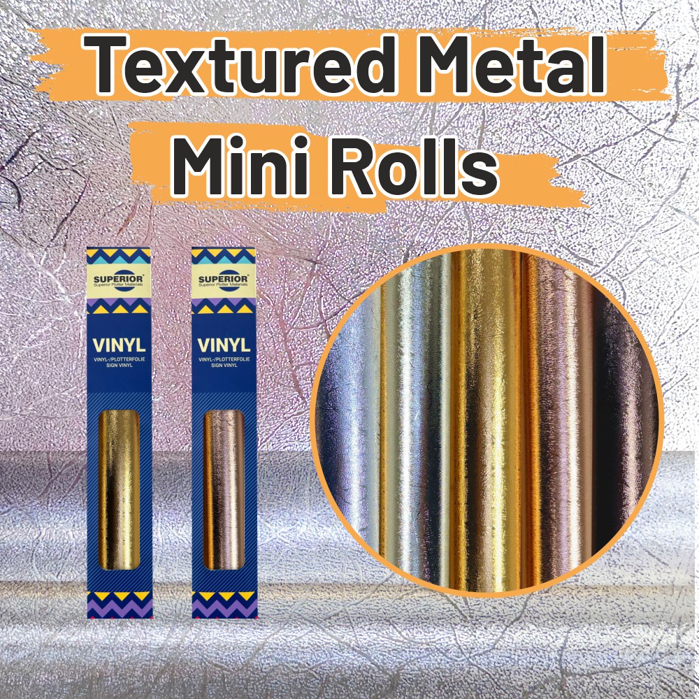 SUPERIOR 9500 Textured Metallic Vinyl Mini Rolls