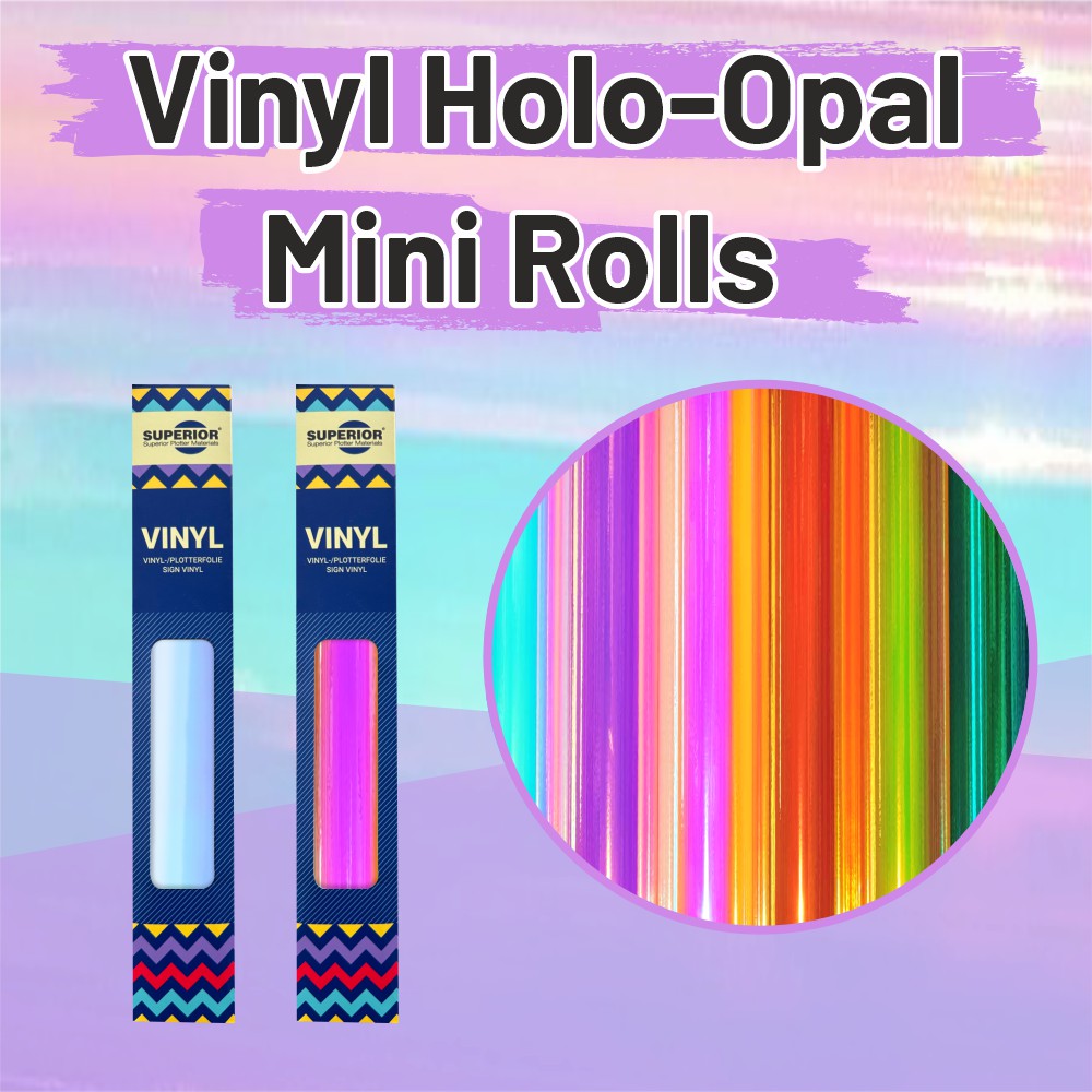 SUPERIOR 9100 Holo-Opal Vinyl Mini Rolls