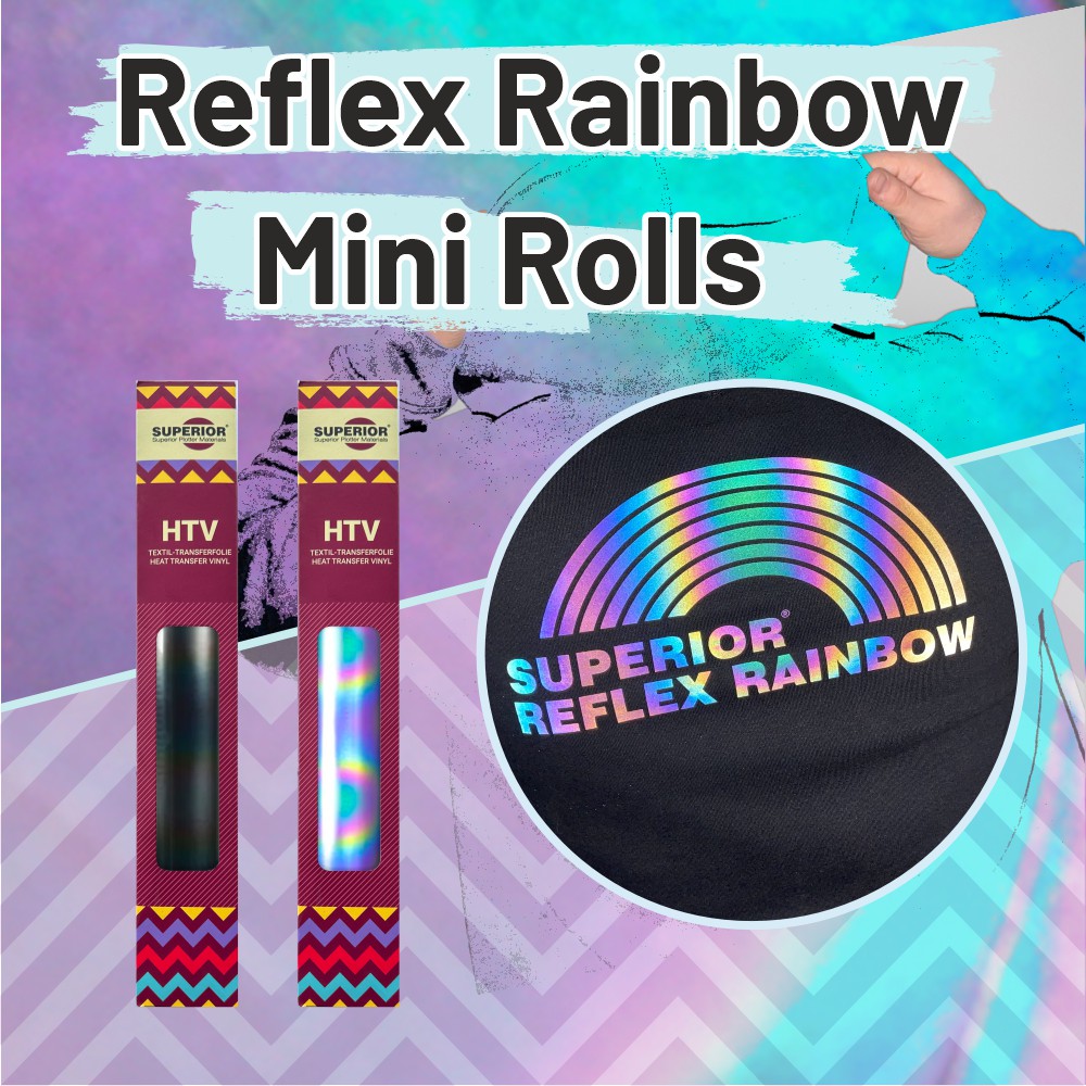 SUPERIOR® Reflex Rainbow Flex Film Mini Rolls